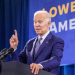 U.S. President Joe Biden delivers remarks on "student debt relief" during a campaign stop at Central New Mexico Community College