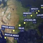A total solar eclipse April 8 will enter over Mexico’s Pacific coast, dash up through Texas and Oklahoma, crisscross the Midwest, Mid-Atlantic and New England, before exiting over eastern Canada into the Atlantic. (AP Photo, File)