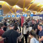 Passengers wait at Barajas Airport, as Spanish airport operator Aena on Friday reported a computer systems "incident" at all Spanish airports which may cause flight delays, in Madrid, Spain July 19, 2024.