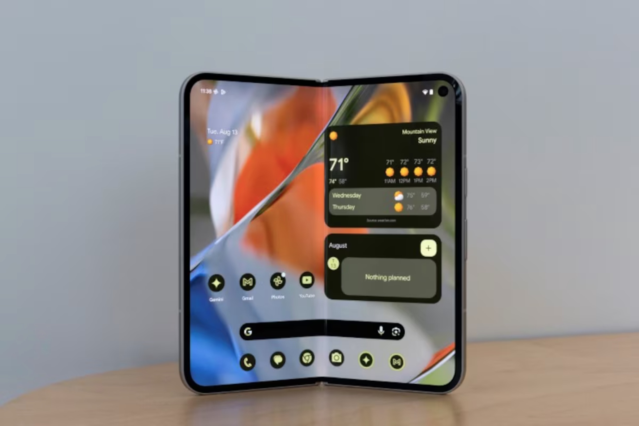 Google's newest Pixel 9 Pro Fold smart phone is displayed at the Made by Google event in Mountain View, California, U.S. August 13, 2024. Google unveils a new line of Pixel smartphones, plus a new smart watch and wireless earbuds at its annual hardware event.