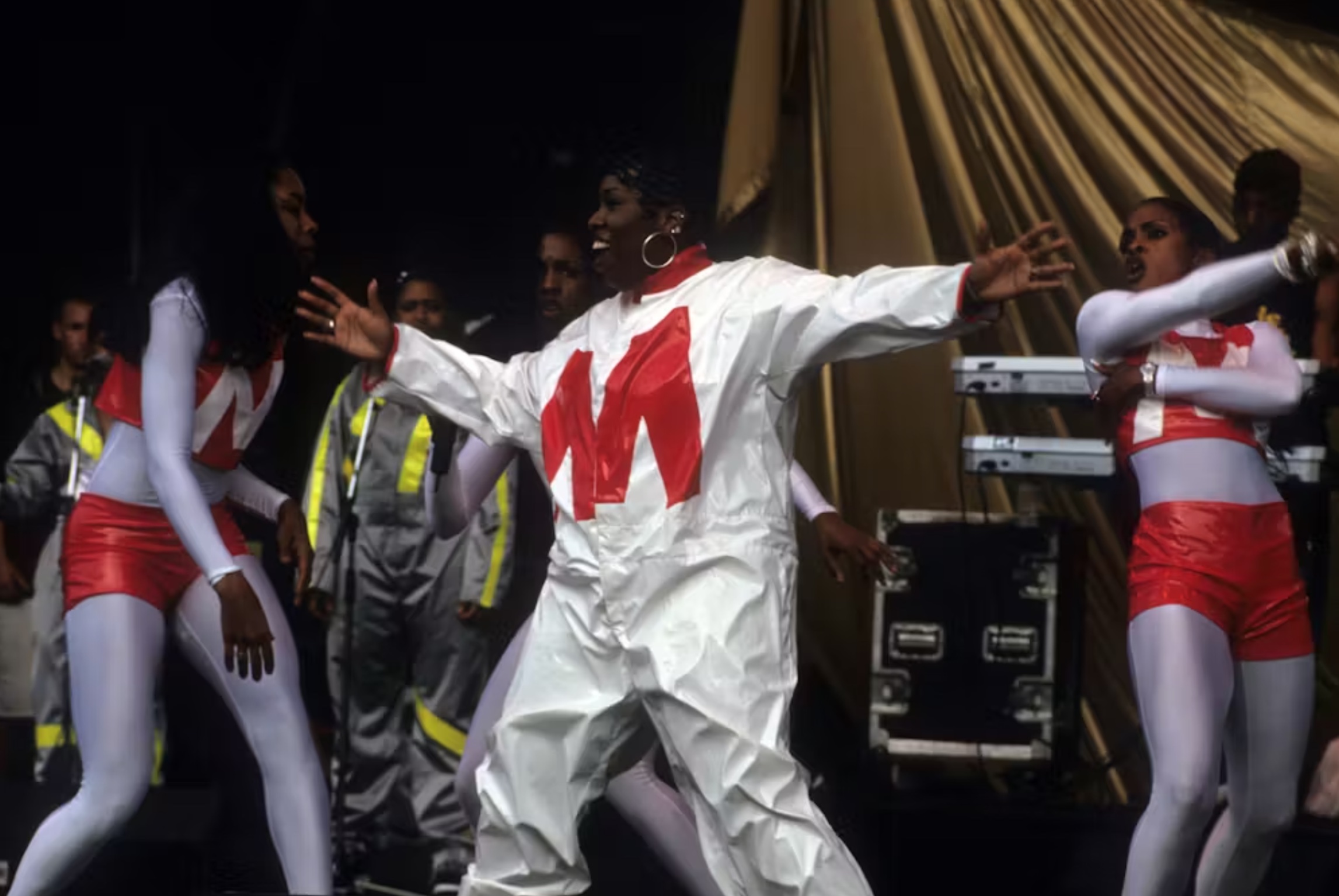 Missy Elliott performs at Lilith Fair in New York in 1998.