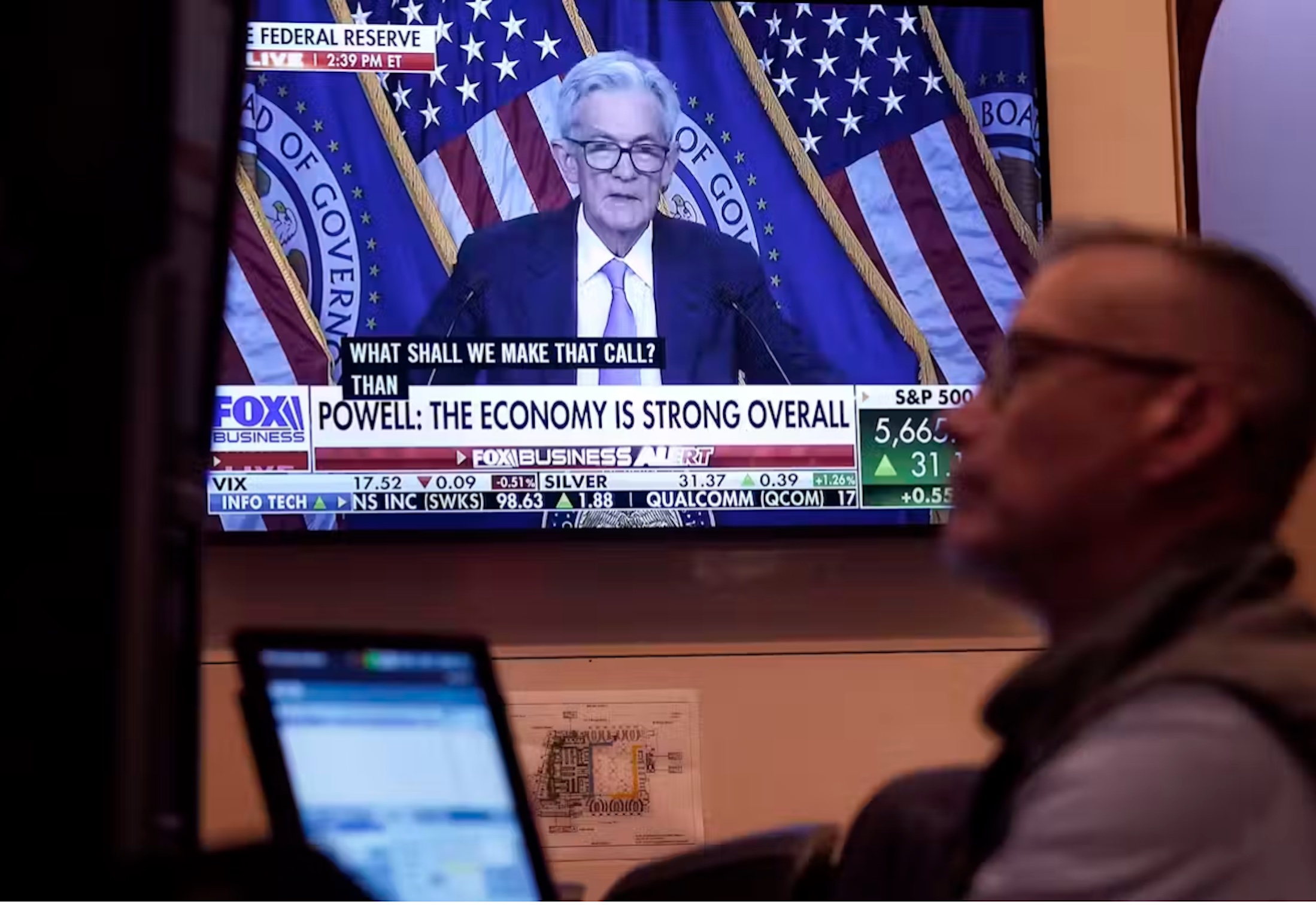 Traders were following the Fed announcement carefully.