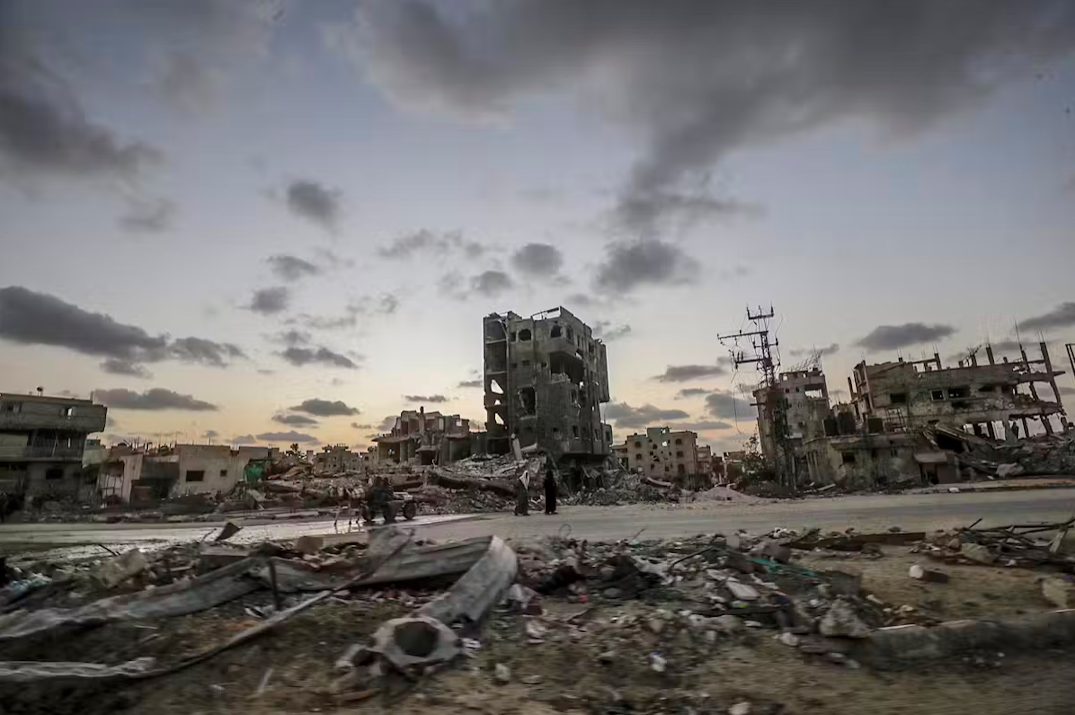 Destroyed buildings in Khan Yunis, southern Gaza Strip, in September 2024.