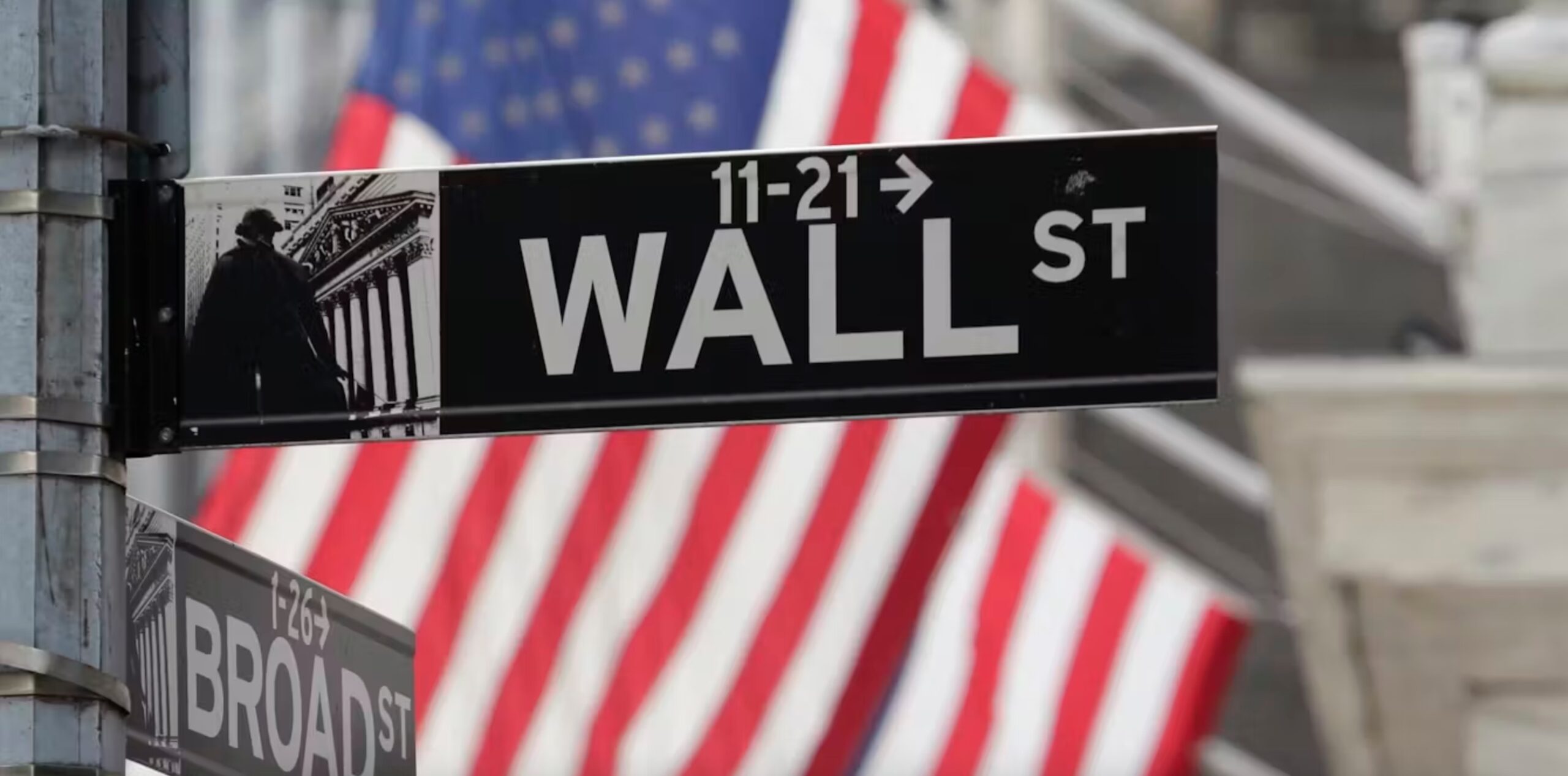 Wall street, New York.