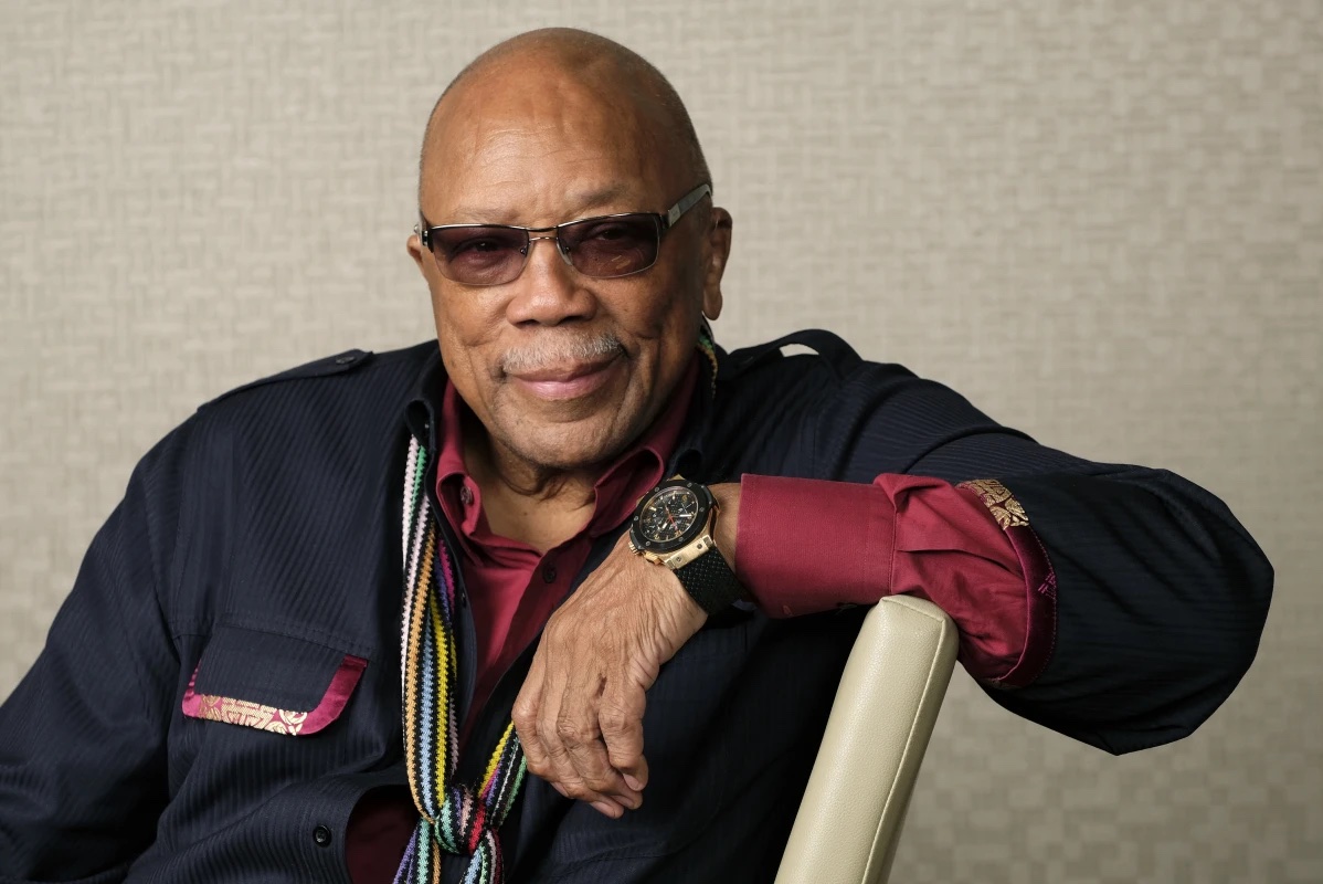Music producer Quincy Jones poses for a portrait to promote his documentary “Quincy” during the Toronto Film Festival on Sept. 7, 2018, in Toronto.