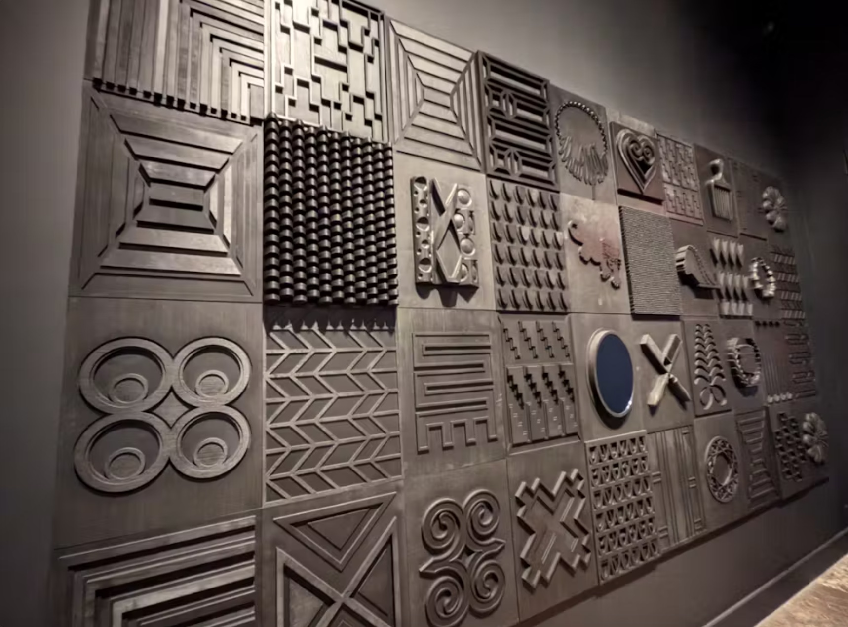 ‘All Black Everything’ includes motifs like an Afro comb and the Cadillac logo. The Conversation/Monica Williams,