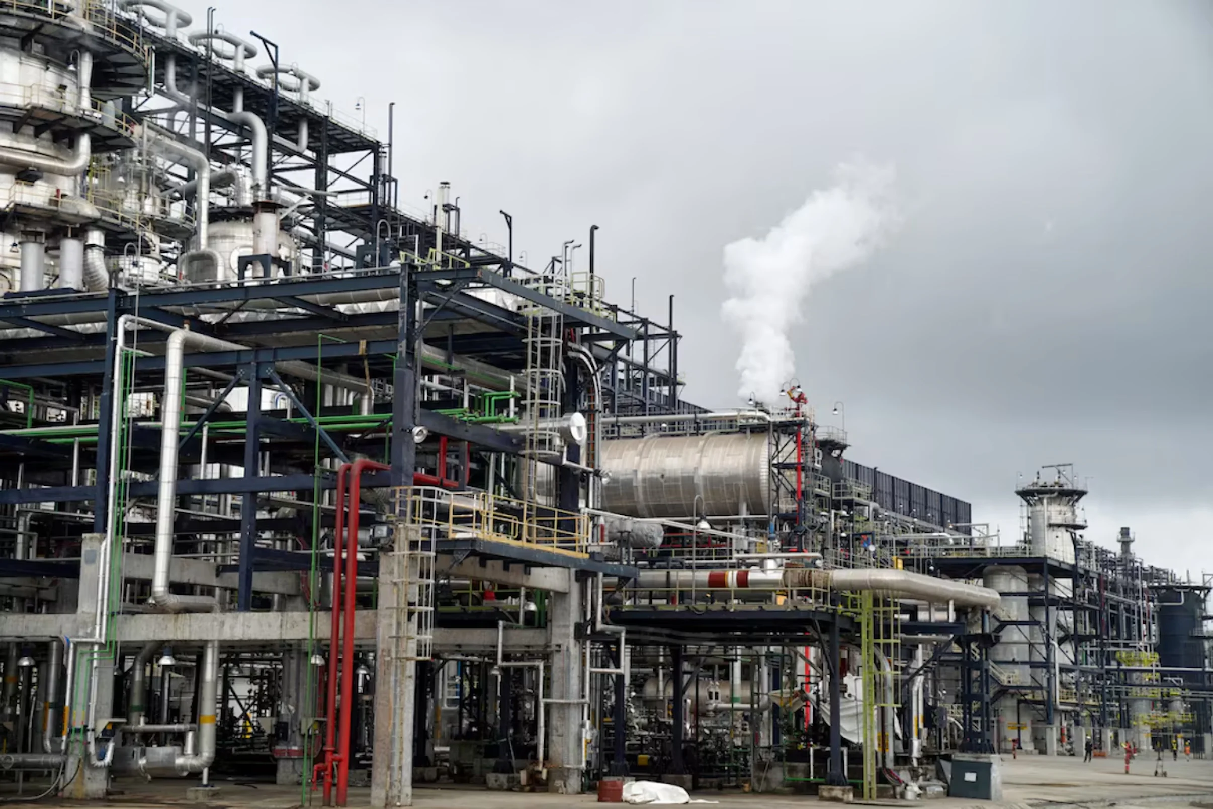A view of the Mild Hydrocracking Unit (MHC) at the Dangote Petroleum Refinery in Lagos, Nigeria, July 20, 2024.