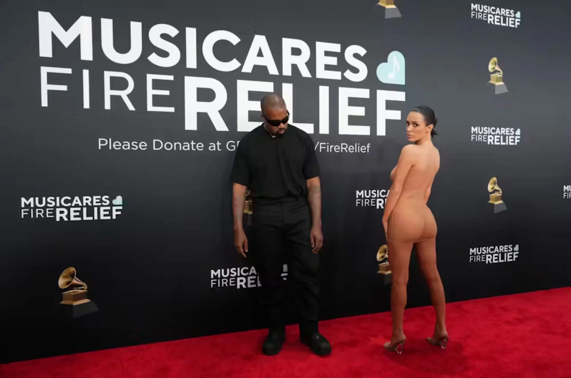 Some have argued the outfits Censori wears are a form of ‘performance art’ – others disagree.