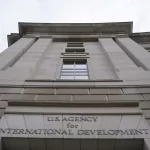 The USAID building sits closed to employees after a memo was issued advising agency personnel to work remotely, in Washington, D.C., U.S., February 3, 2025.