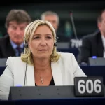 Marine Le Pen Parlement européen Strasbourg 1er juillet 2014.