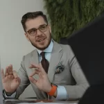 Successful Entrepreneur in gray suit