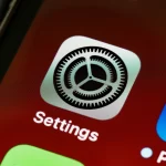 Iphone iOS settings app.