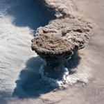 Mount Etna eruptions seen from the International Space Station