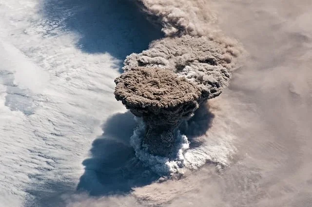 Mount Etna eruptions seen from the International Space Station