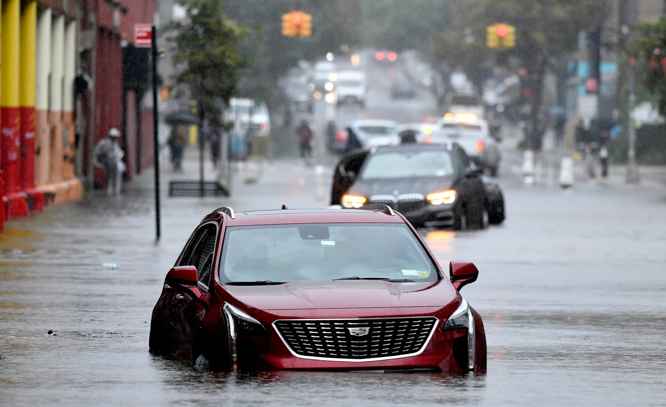 heavy rains and flooding in New York City.