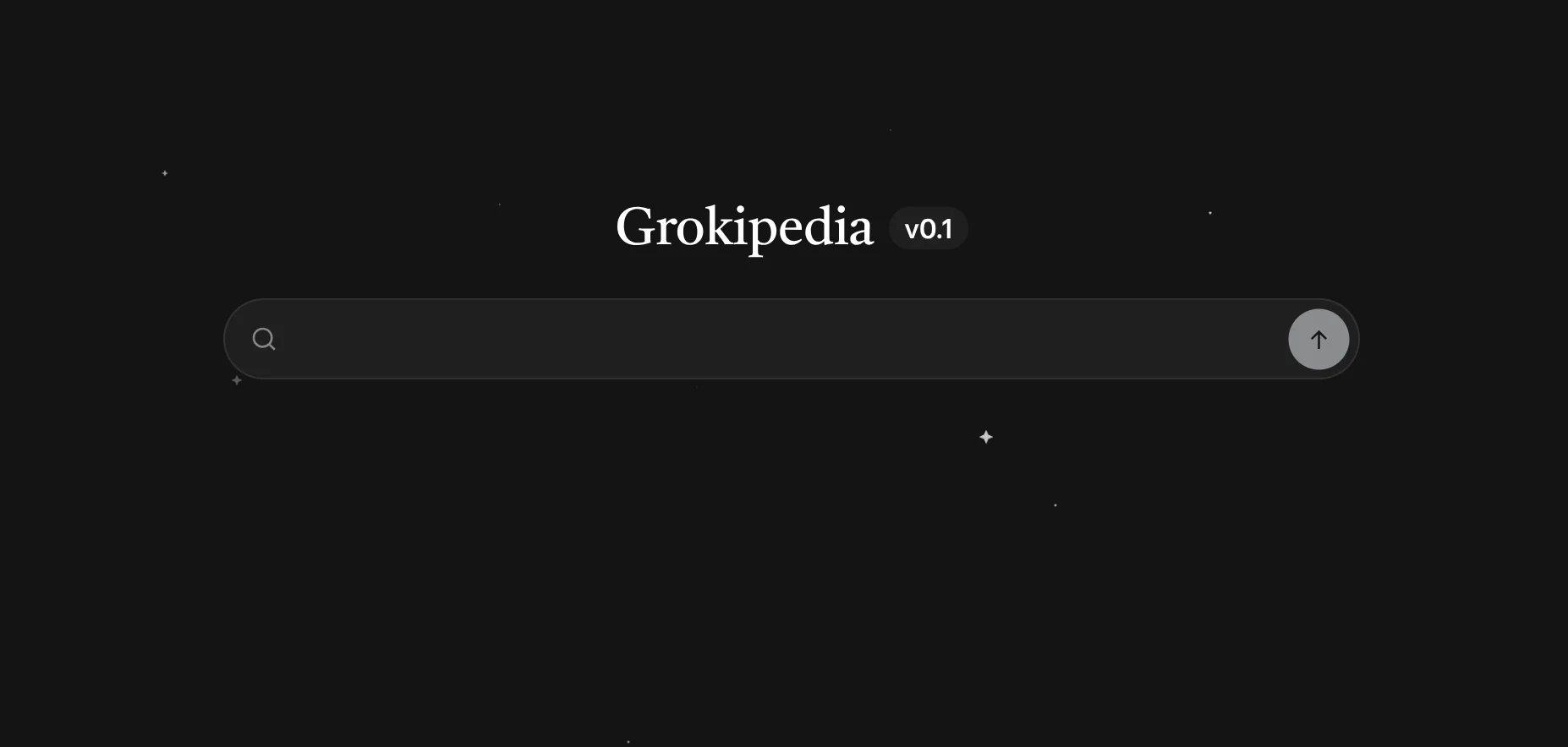 A screenshot of grokipedia home page.