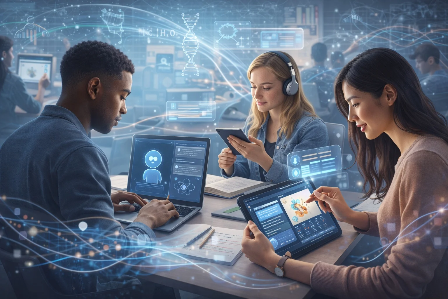 AI-powered learning in the classroom.