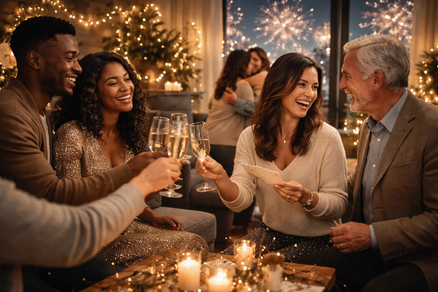 Memorable New Year’s Eve celebration with friends in New York.