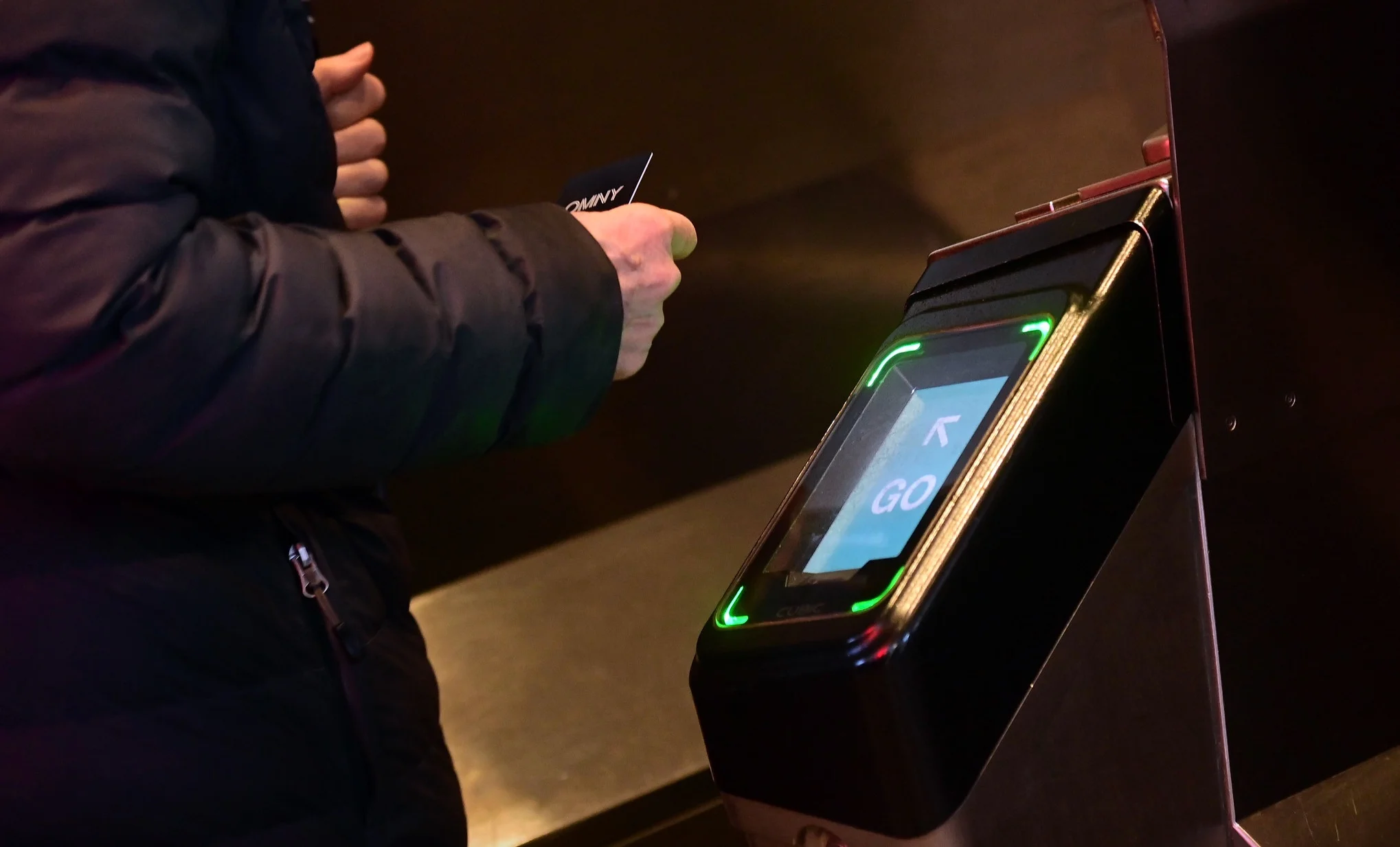 NYC Subway OMNY Card Reader.
