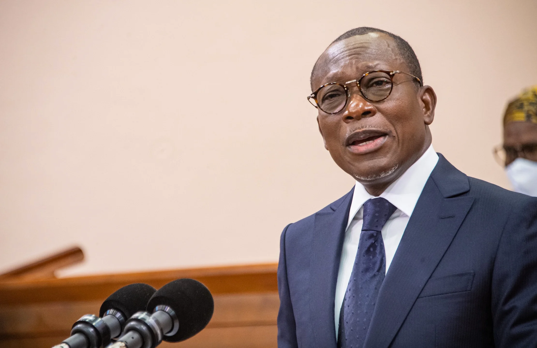 President Patrice TALON at the National Assembly December 2021-2.