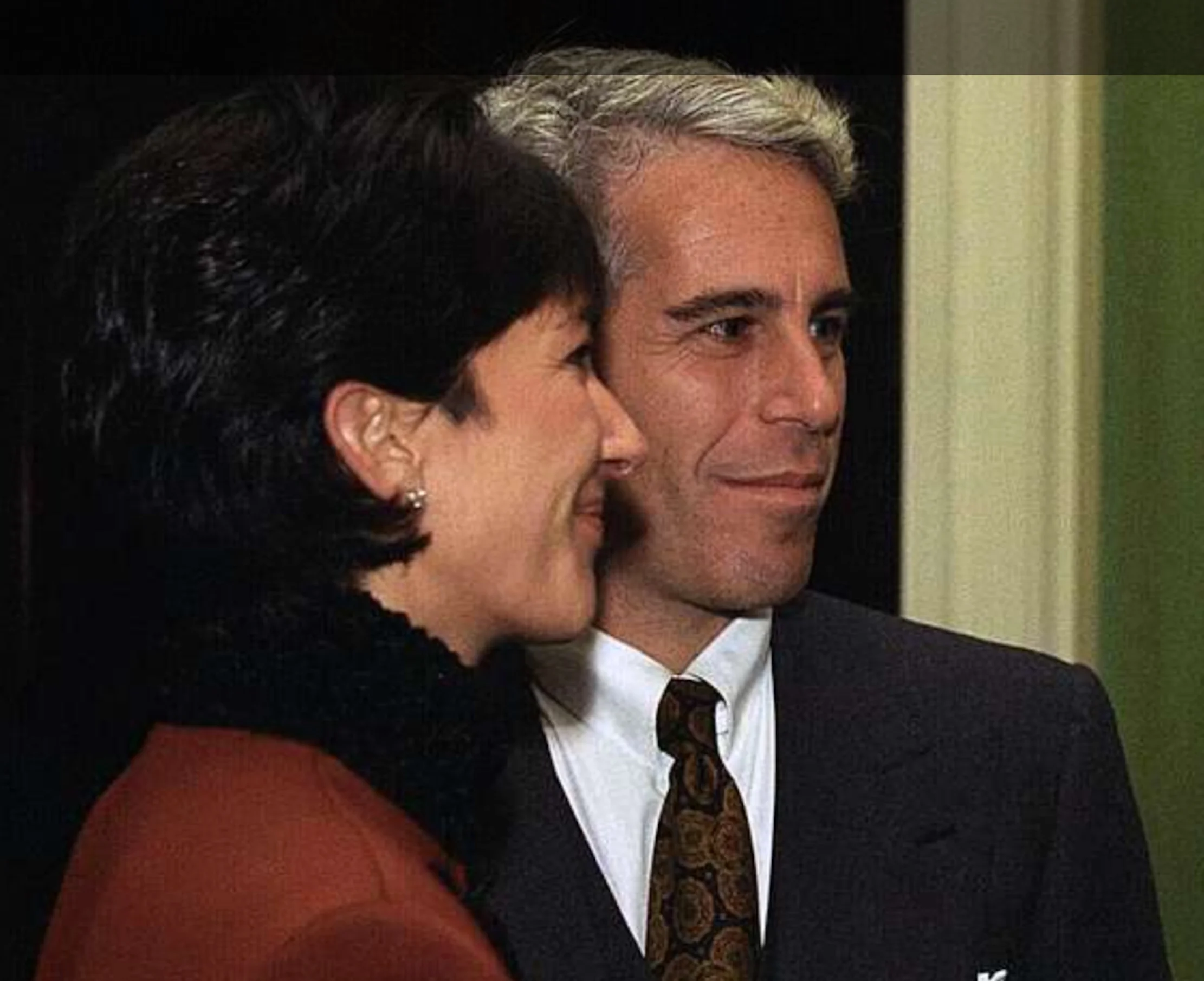Ghislaine Maxwell and Jeffrey Epstein.