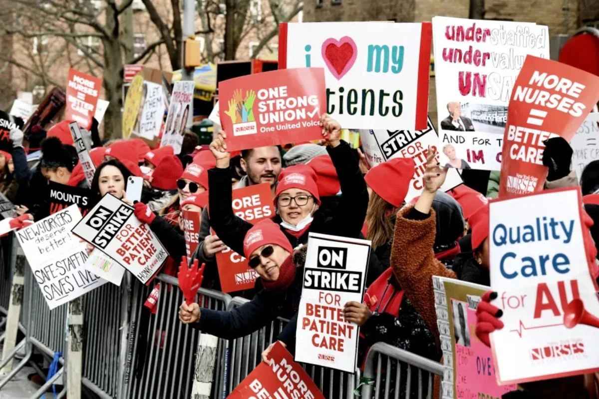 NYC Nurses Walk Out at 5 Major Hospitals.