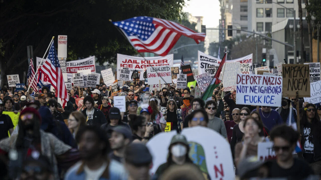 Protesters over ICE officer fatal shooting of Renee Good erupt in Minneapolis.