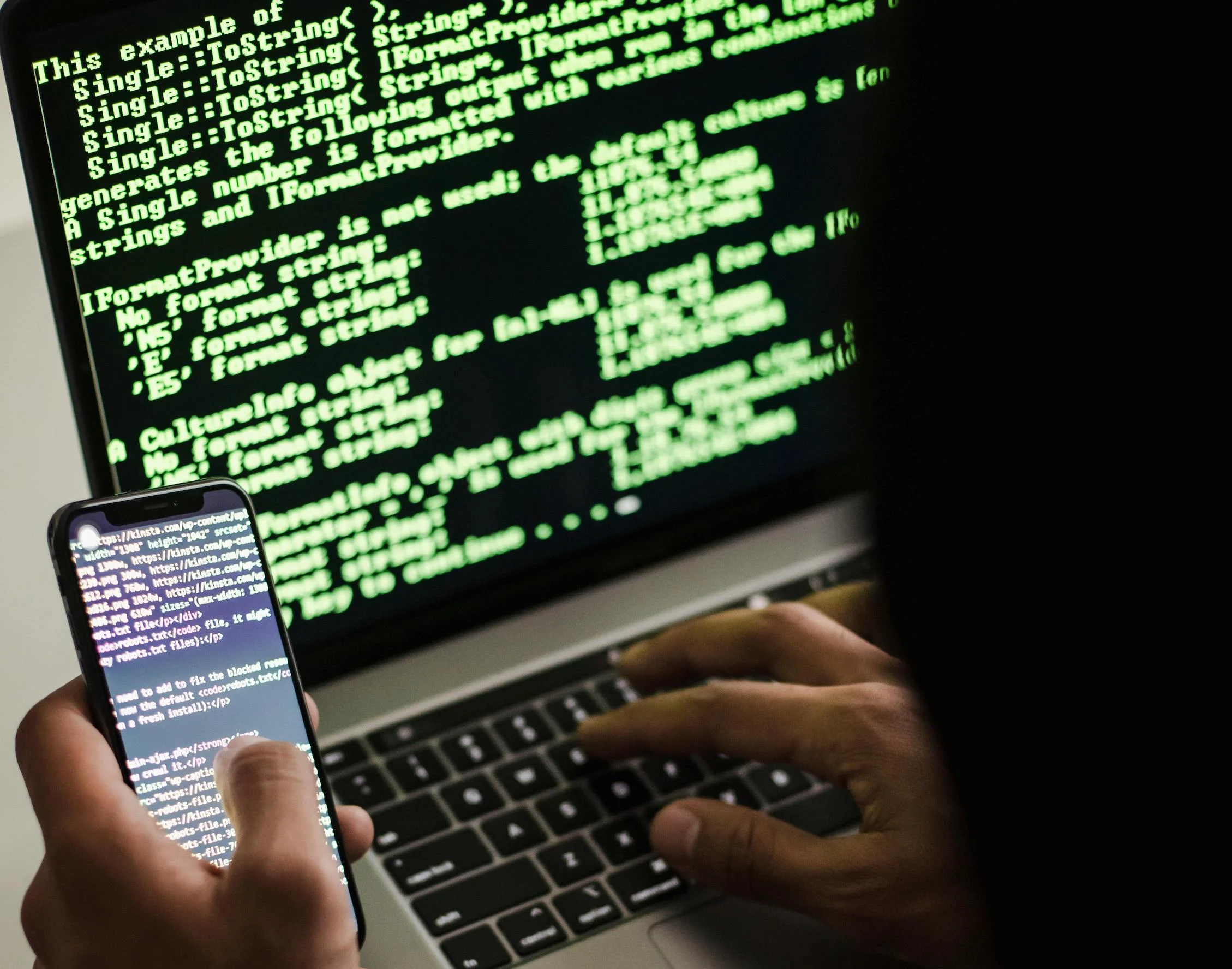 Unrecognizable hacker
