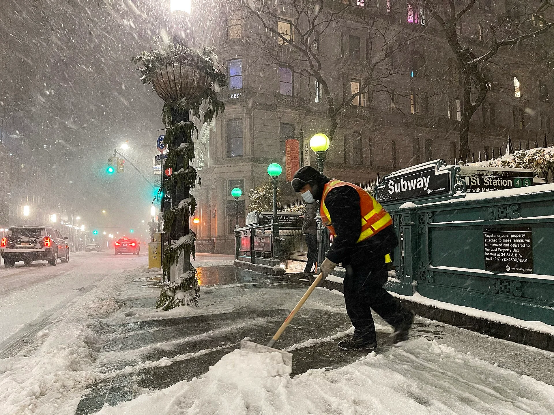 Operations during winter storm on Wed., December 16, 2020.