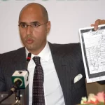 Former Libyan Leader Muammar Gaddafi’s Son Seif al-Islam.