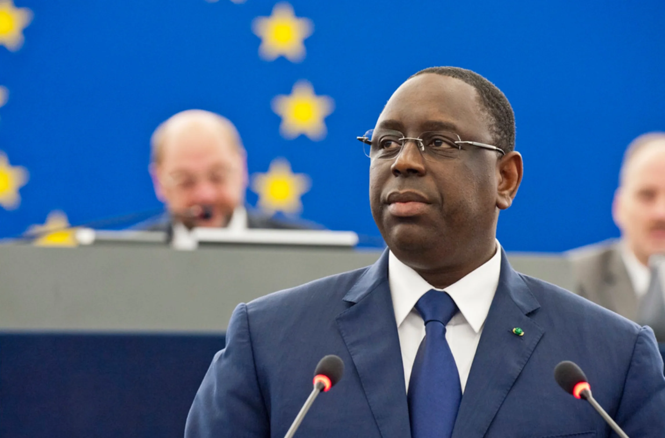 Senegal former President Macky Sall delivered a formal address to MEPs.