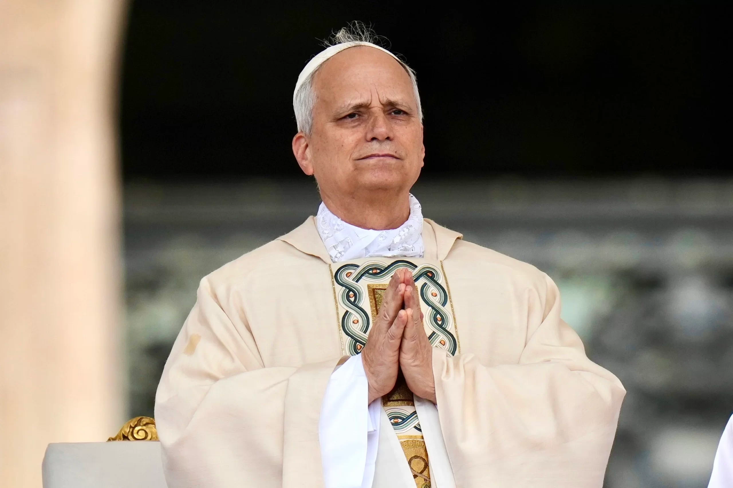 Pope Leo XIV’s Celebrating Palm Sunday Mass.