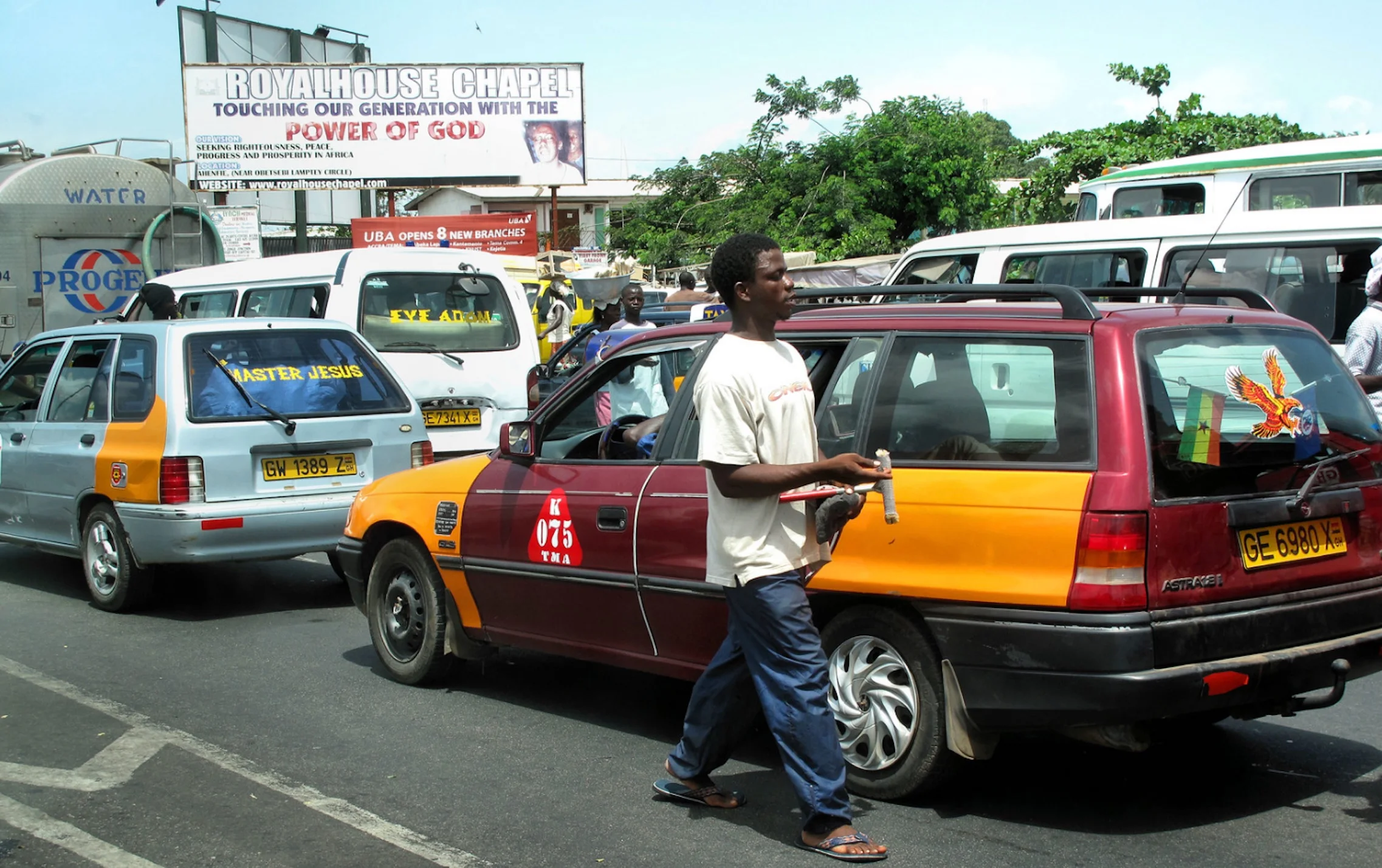 Accra traffic, Ghana.