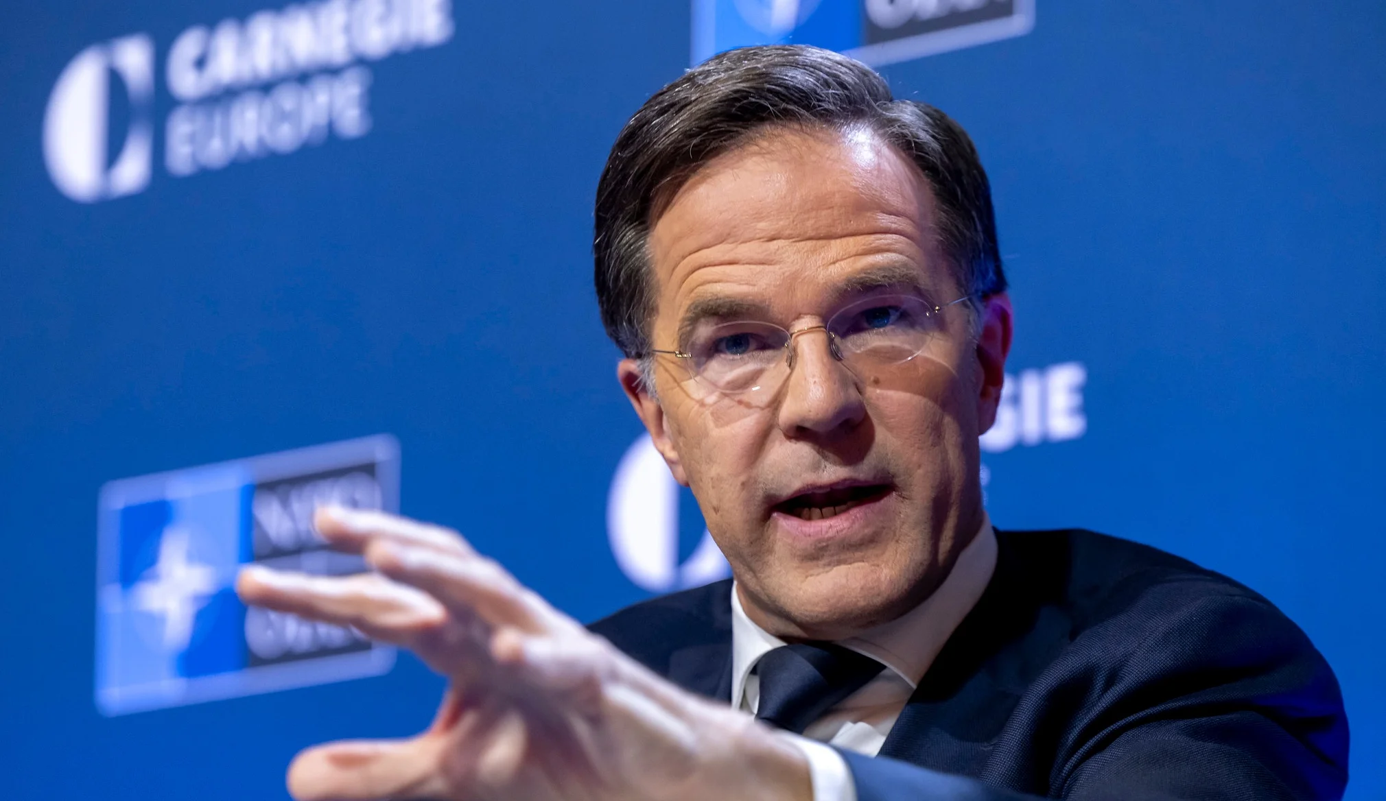 NATO Secretary General Mark Rutte at Carnegie Europe event.