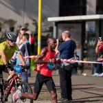 Sabastian Sawe at the Berlin Marathon.