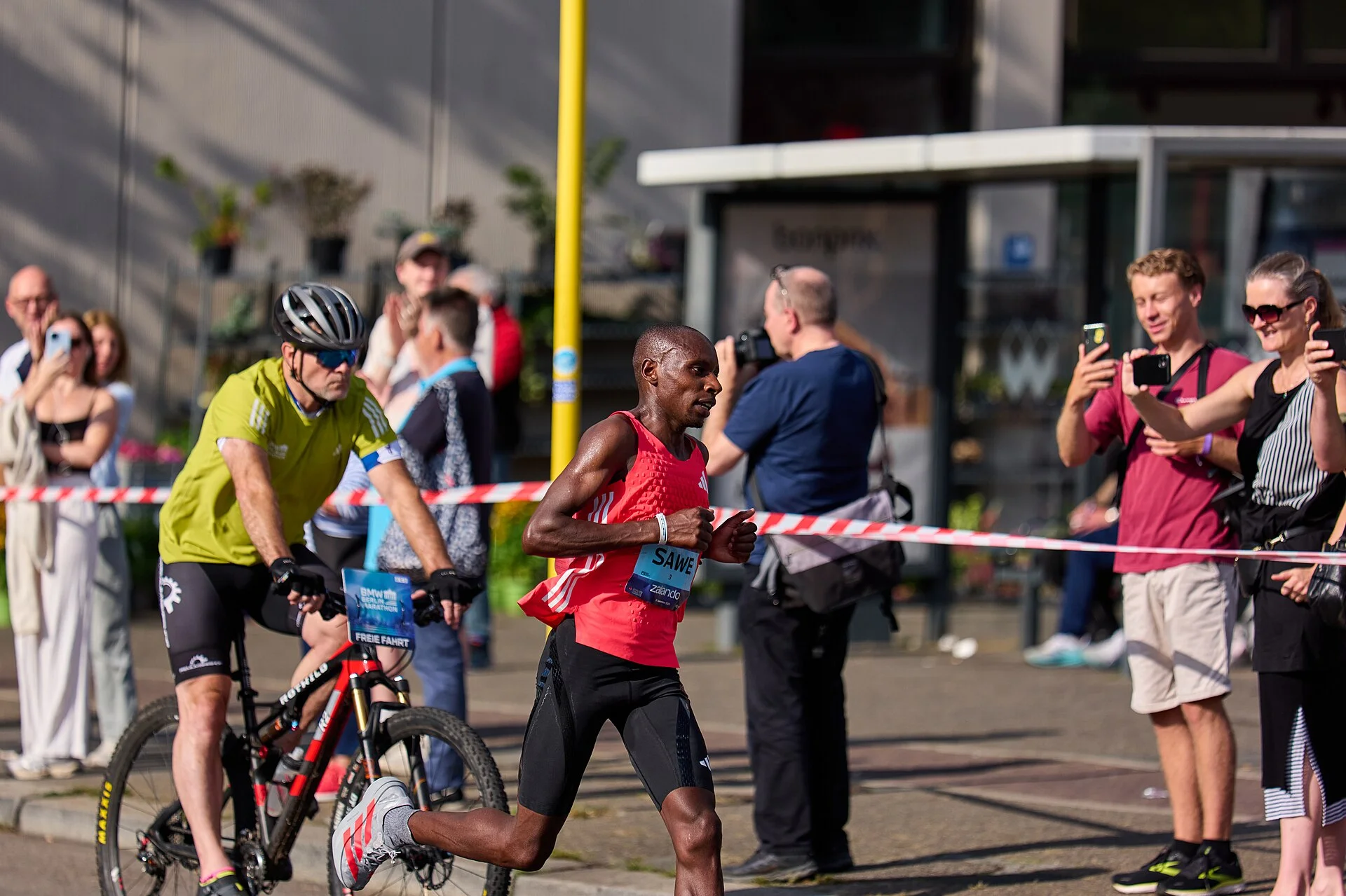 Sabastian Sawe at the Berlin Marathon.