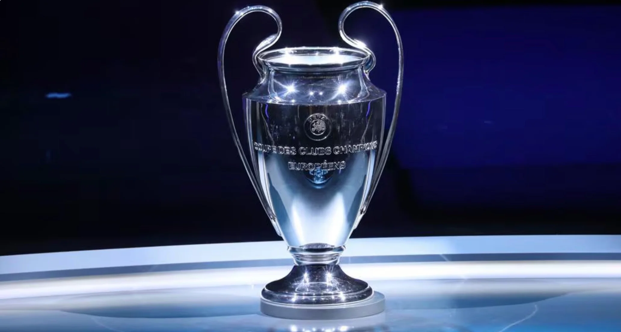 The UEFA Champions League trophy.