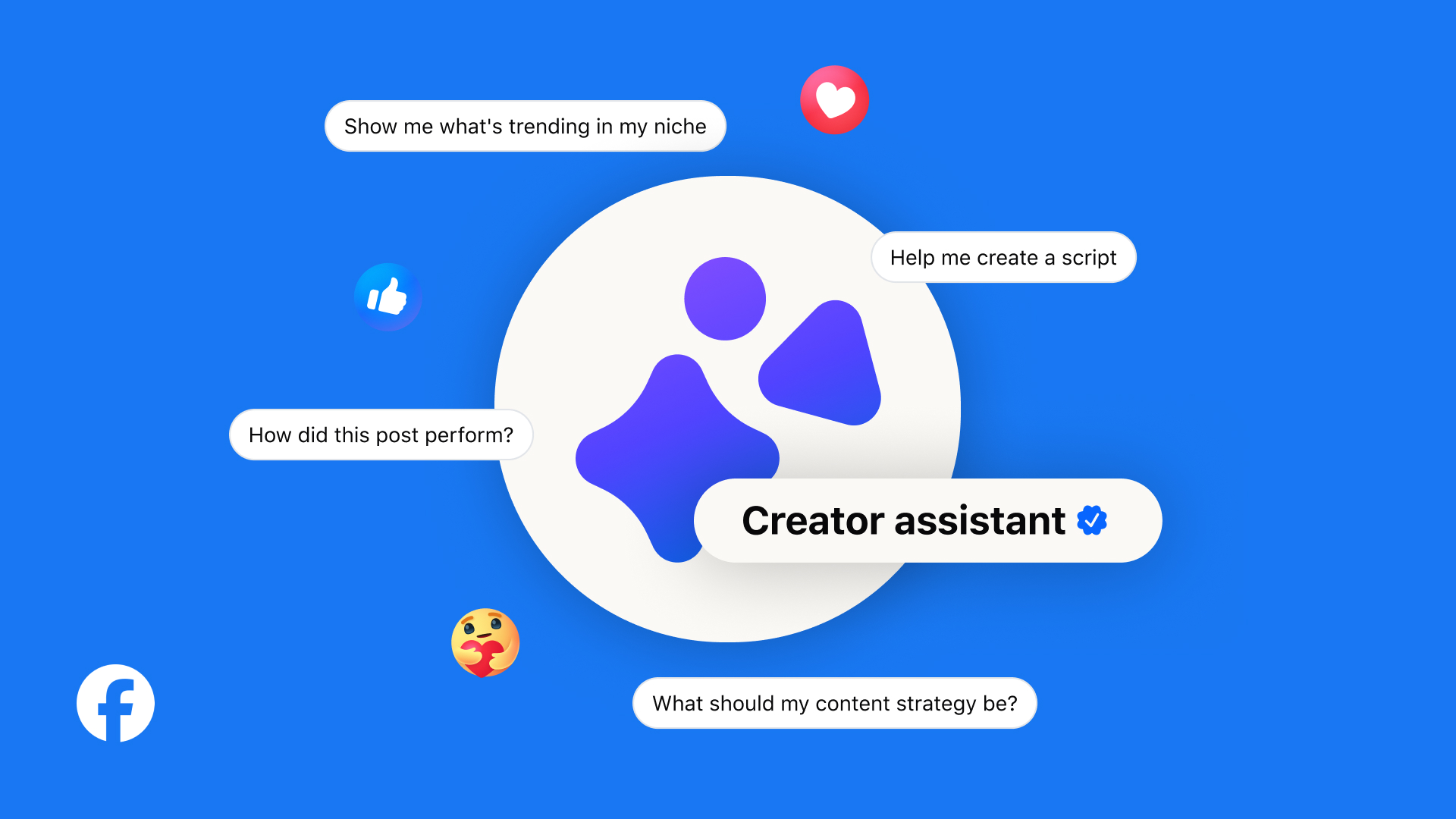 Meta Facebook Creator AI Assistant.