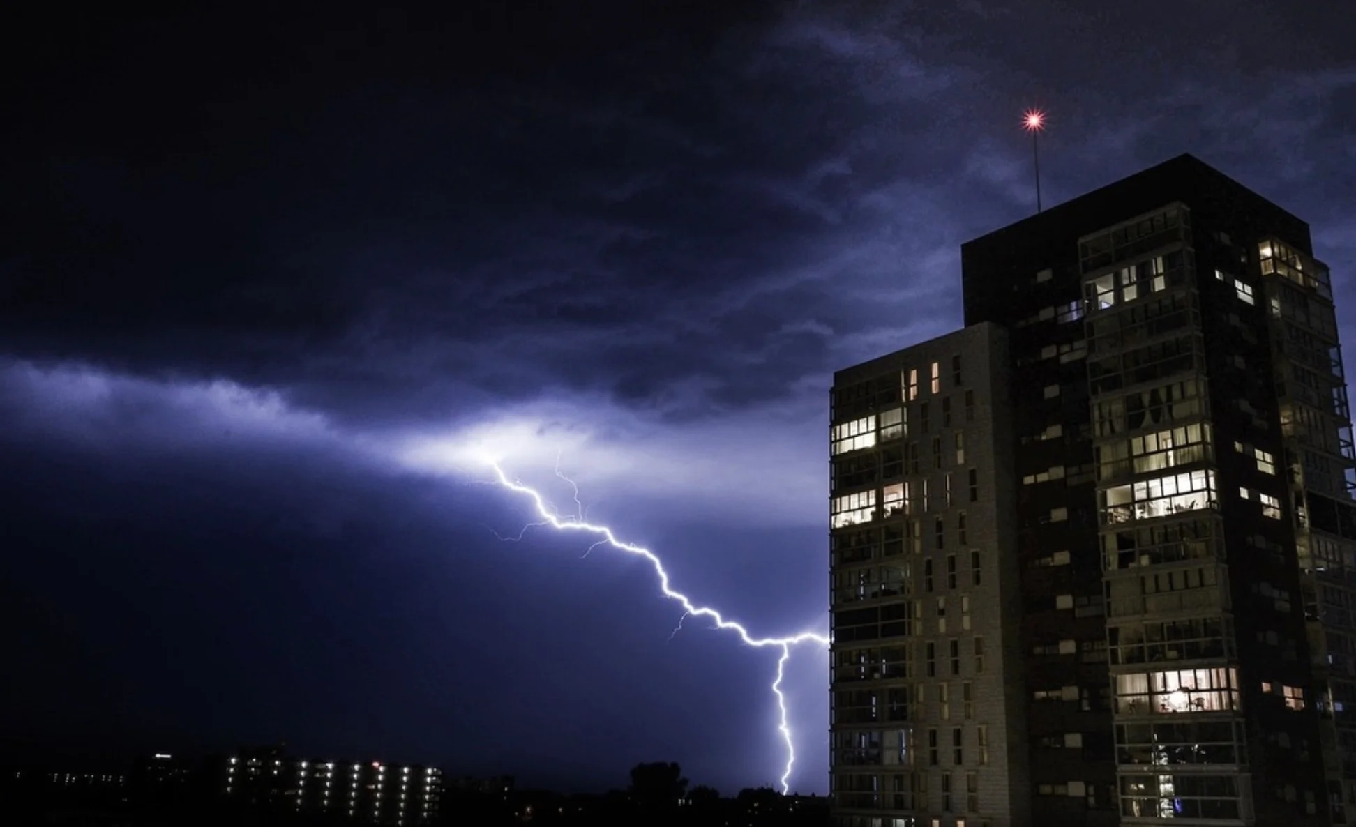 New York thunderstorms.