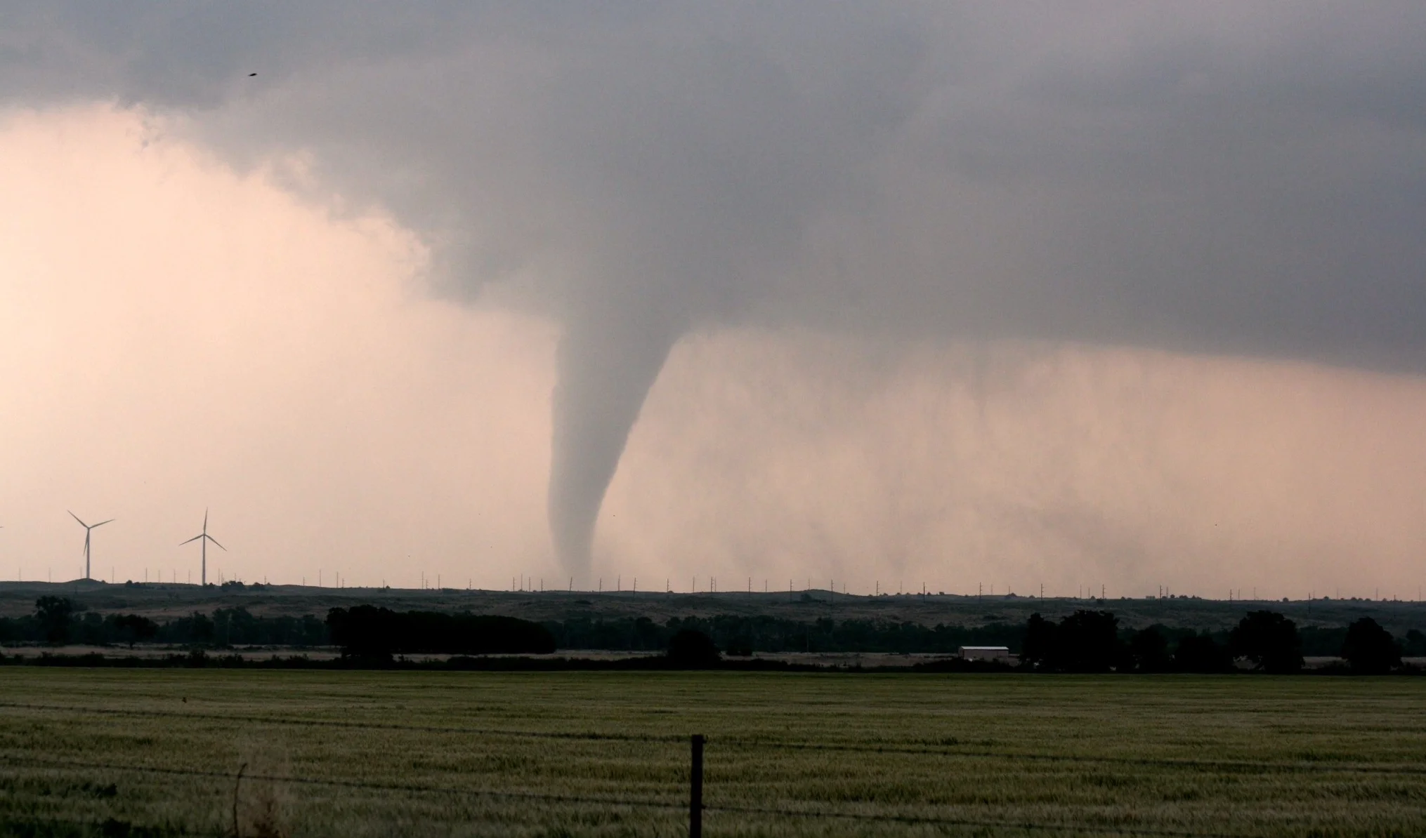 Tornado over the plains.
