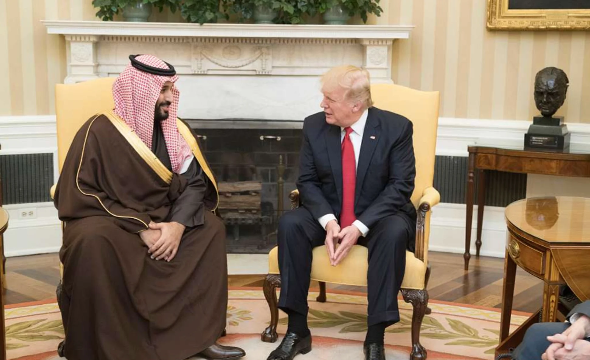 Donald Trump and Mohammed bin Salman
