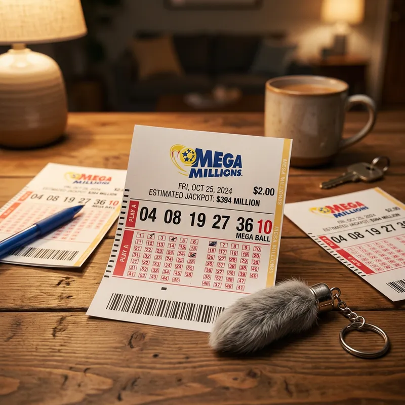 An image of Mega Millions lottery tickets.