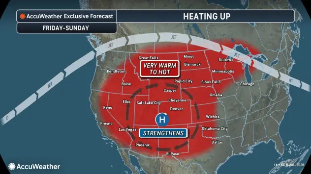 Heat dome western US.