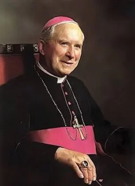 French Archbishop Marcel Lefebvre fonder of the Society of St. Pius X.