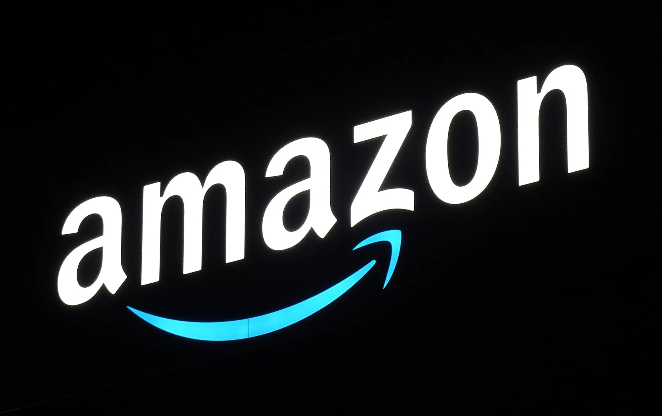 Amazon.com's logo at Amazon Chiba-Minato Fulfillment Centre, Chiba city, Chiba prefecture, Japan.