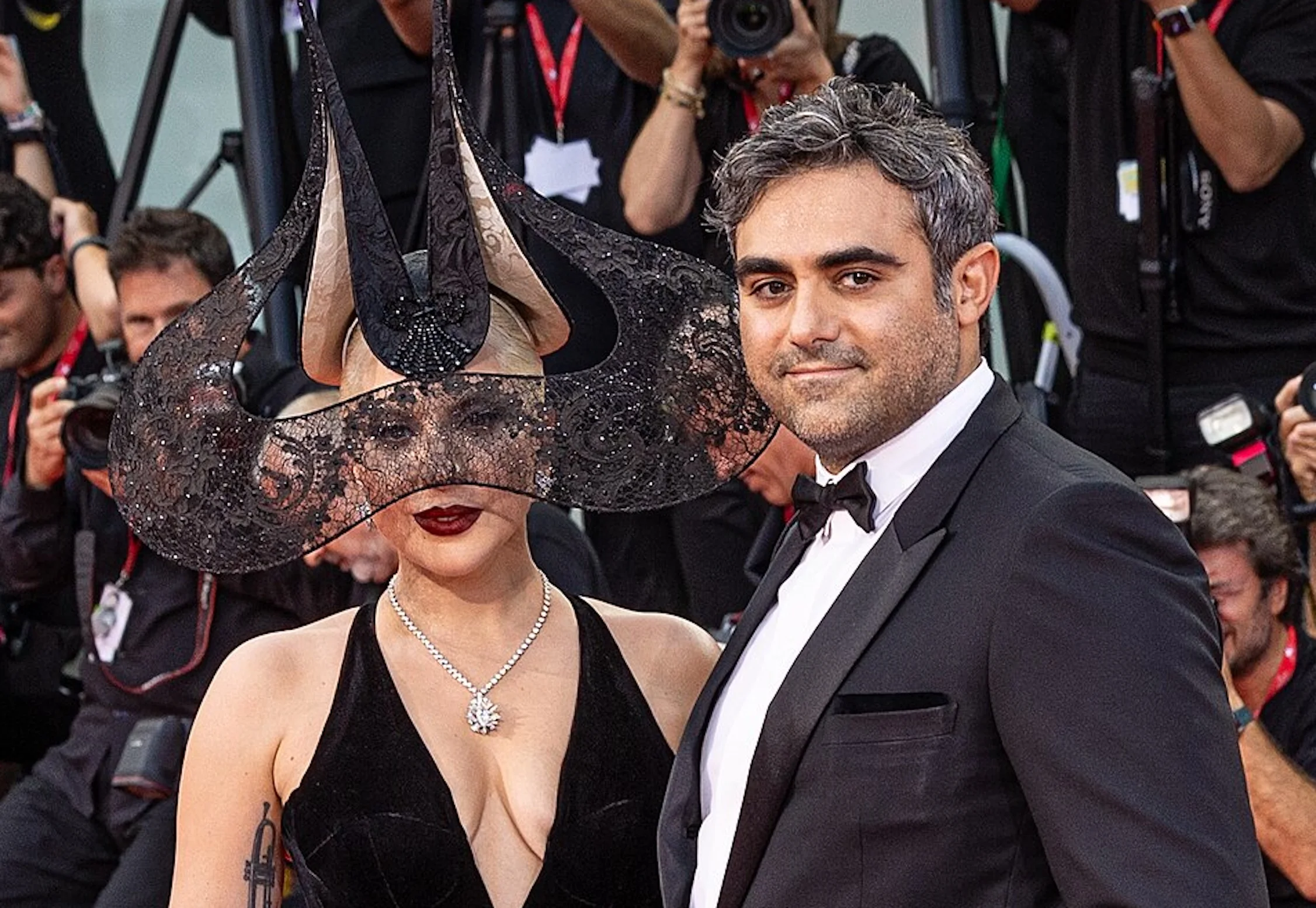 Lady Gaga and Michael Polansky at the 81st Venice International Film Festival.
