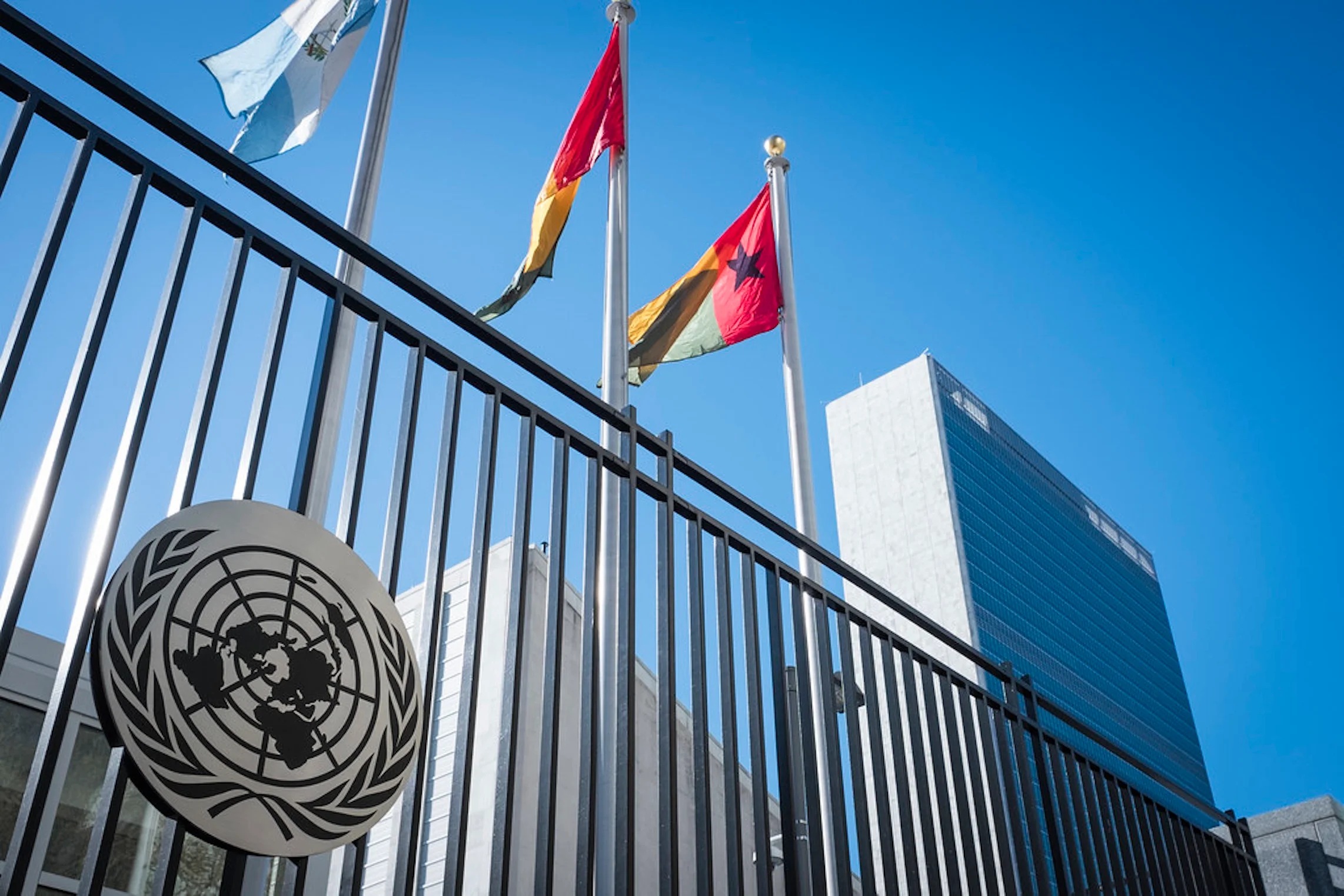 A view of the United Nations (UN) Secretariat Headquarters Building